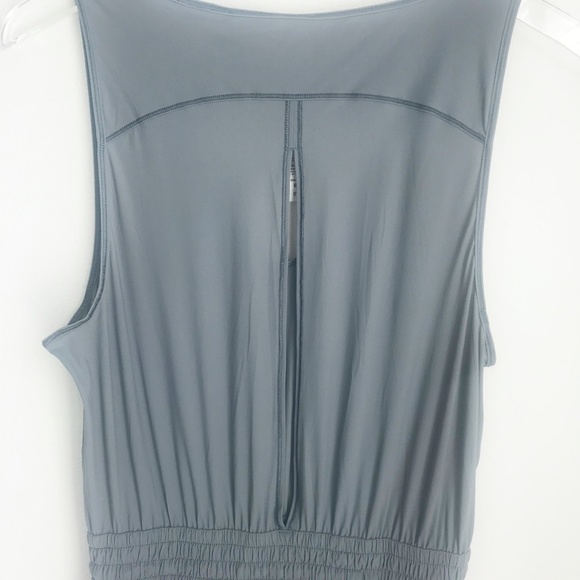 Lululemon Athletica Keep Cruising Jumpsuit 8 Steam Blue Sleeveless Side Slits - Picture 5 of 9